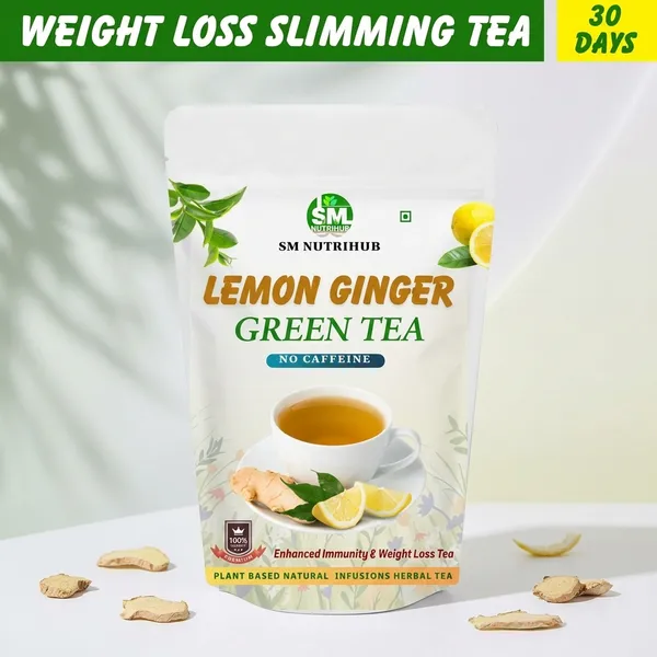 Lemon_Ginger_Green_Tea_Improve_Brain_Function_And_Boost_Immunity_Weight_Loss_Tea_Slimming_Tea