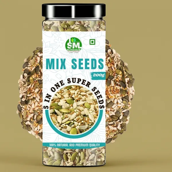 5_In_1_Mix_Seeds_For_Weight_Loss_Include_Chia,_Flax,_Pumpkin,_Sunflower_And_Watermelon_Seeds_Rich_Source_Of_Omega-3_And_Antioxidants_Rich_L_Good_For_Skin,_Hair_And_Health_L_Healthy_Diet_Mix_Seeds_200Gm