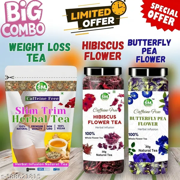 Pack_Of_3_Combo_Weight_Loss_Tea_,_Butterfly_Pea_Flower_Tea_,_Hibiscus_Tea_-_Reduce_Stress,_Improve_Digestion_,Skin_Glow_Belly_Fat_Cut_Tea