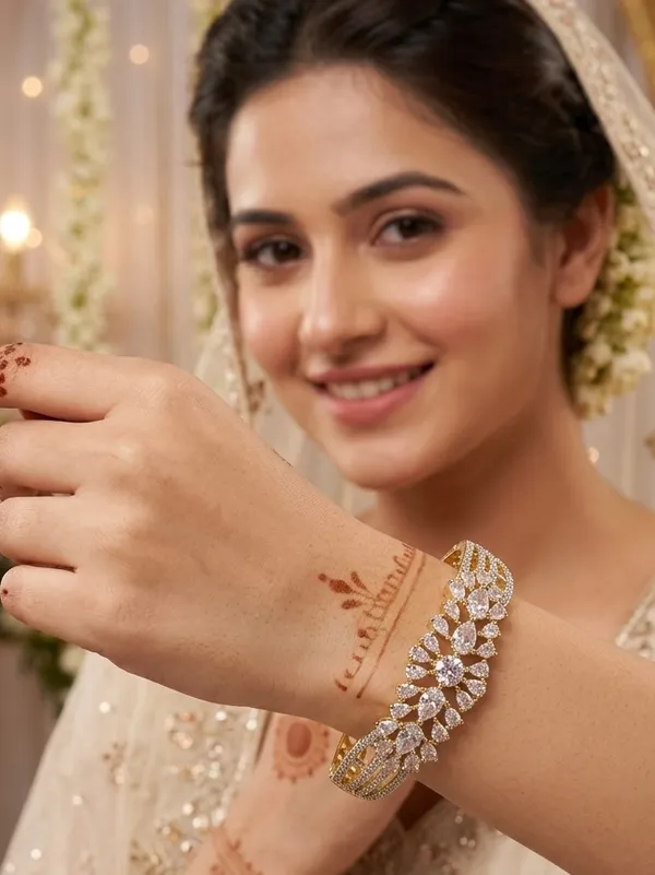 18k_Gold_Plated_Gj_Diamond_Openable_Bracelet