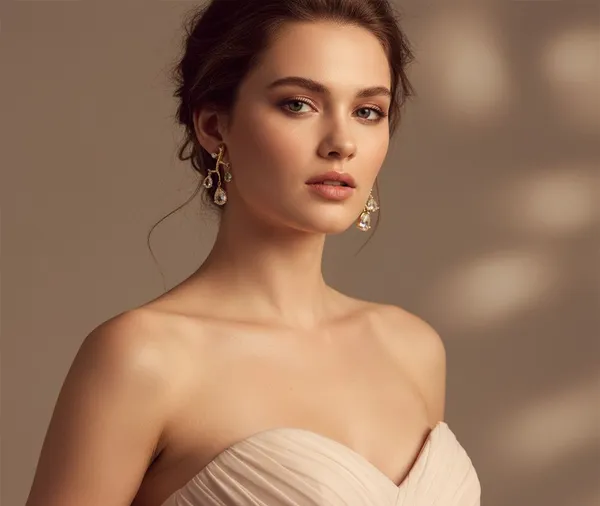 Golden_White_Danglers_Earrings_For_Women