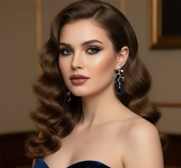 Silver_Blue_Sapphire_Dazzler_Earrings_For_Women