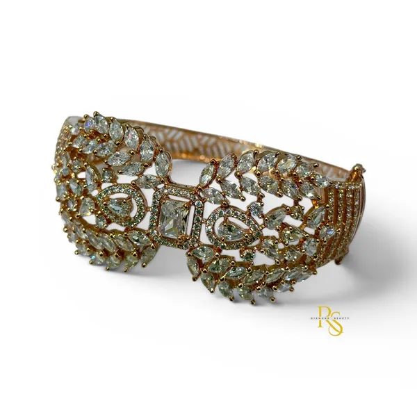 18k_Rose_Gold_Plated_Diamond_Openable_Bracelet