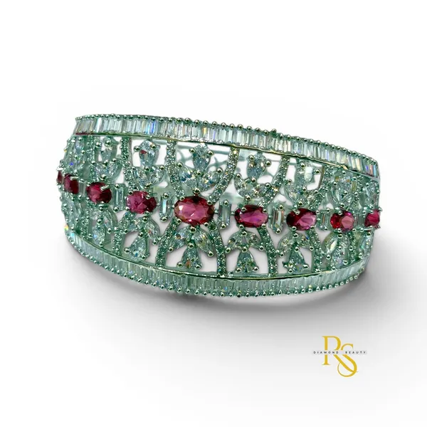 18K_White_Rhodium_Diamond_Openable_Bracelet