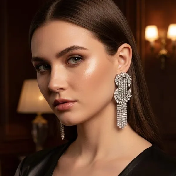 White_Rhodium_Stylish_Brass_Earrings_For_Women