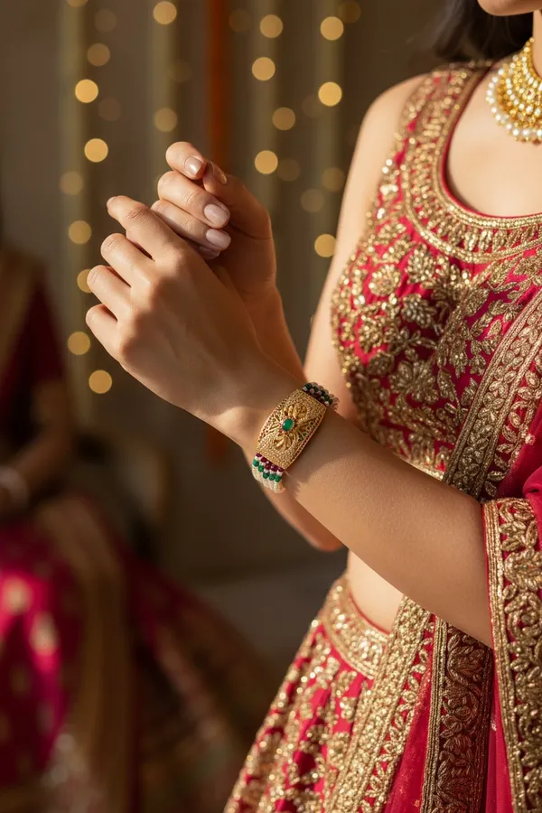 1_Gram_Gold_Real_Jadau_Handmade__Bracelet