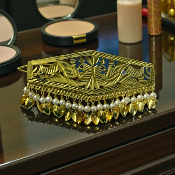 Peacock_Pearl_Gold‑Plated_Hair_Clip_–_Festive_&_Wedding_Accessory