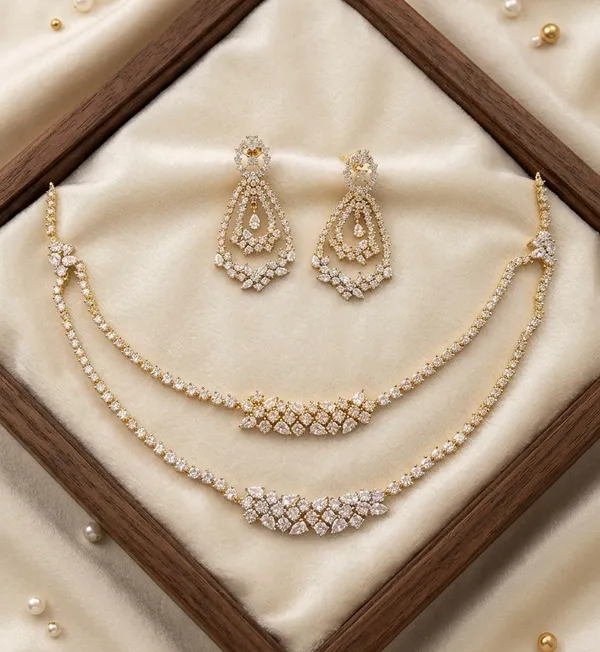 Necklace_with_chain_and_Earrings_with_push