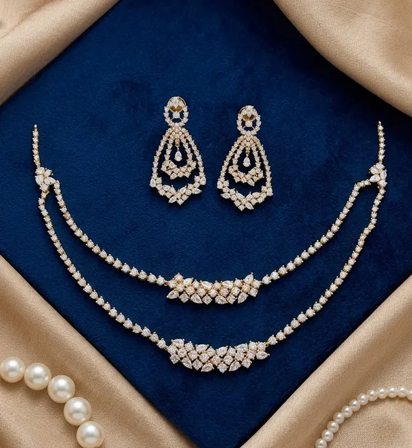Necklace_with_chain_and_Earrings_with_push