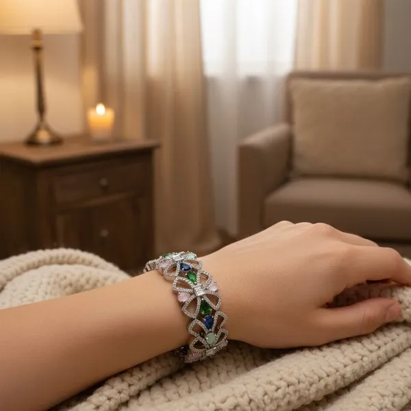 18k_White_Rhodium_Diamond_Openable_Bracelet