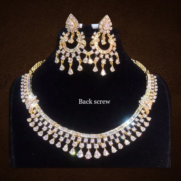 Gold_plated_Diamond_replica_Necklace_For_Women