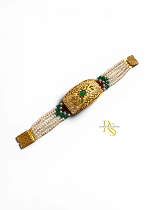 1_Gram_Gold_Real_Jadau_Handmade__Bracelet