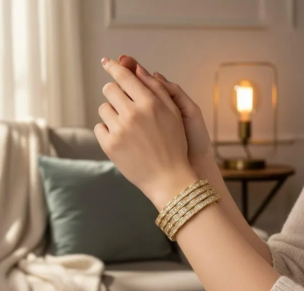 Sparkling_Gold_Touch_Copper_Bangles_for_Women