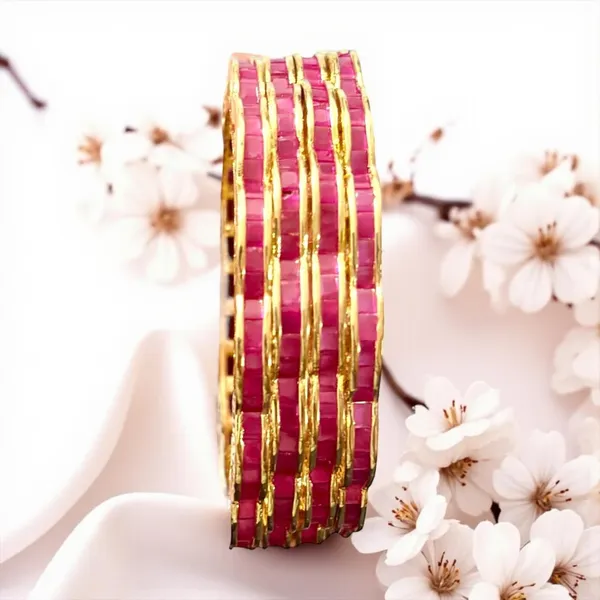 Orange_Tangerine_Sparkle_Designer_Brass_Bangles_for_Women