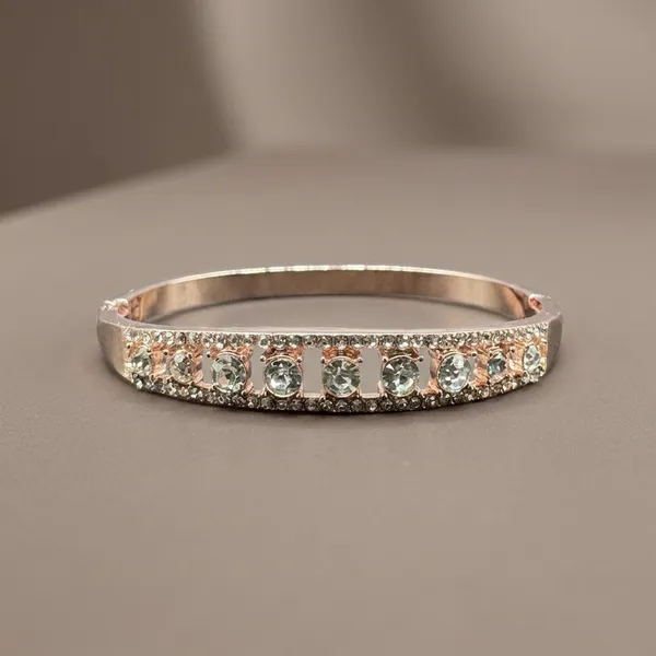 Rose_Gold_Alloy_Green_Champagne_Stone_Bangle_For_Women