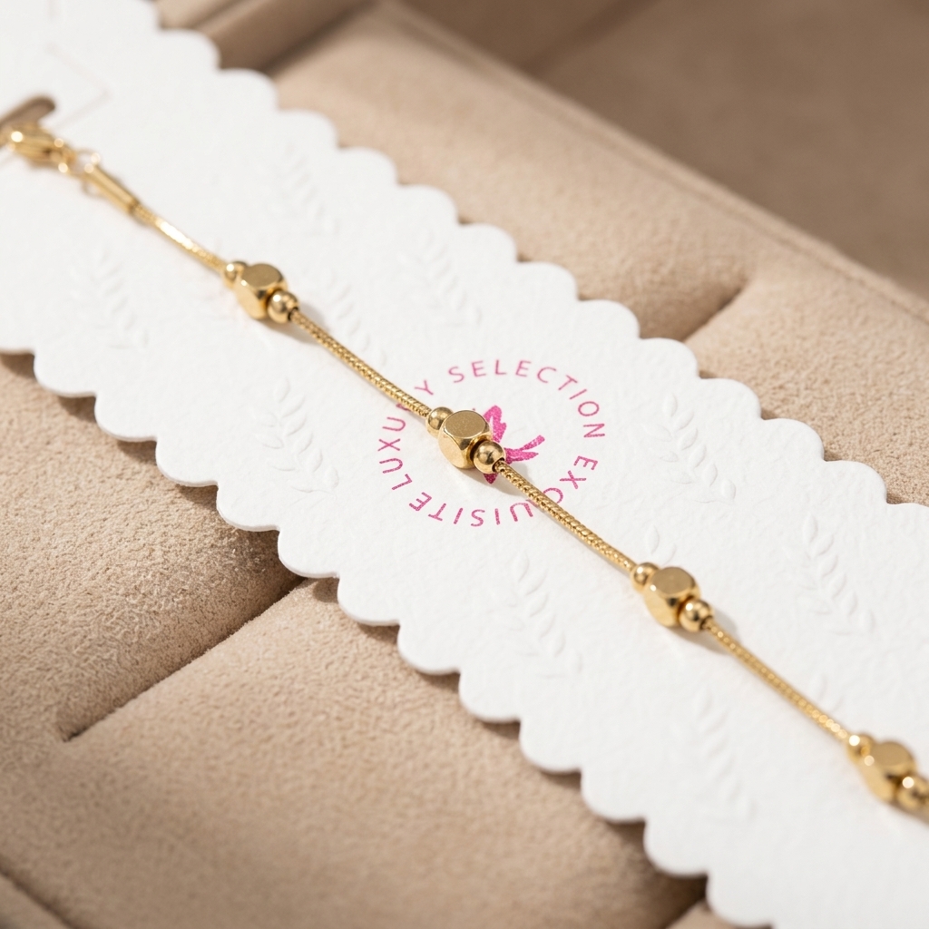 Golden_Chain_Bracelet_With_Beads_And_Charm