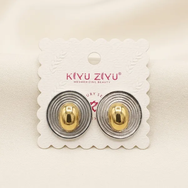 Silver_Gold_Toned_Alloy_Two_Tone_Oval_Stud_Earrings_For_Women