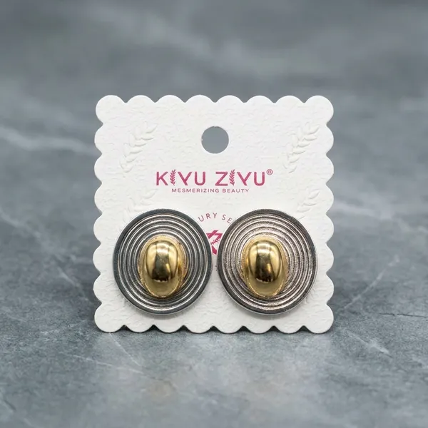 Silver_Gold_Toned_Alloy_Two_Tone_Oval_Stud_Earrings_For_Women