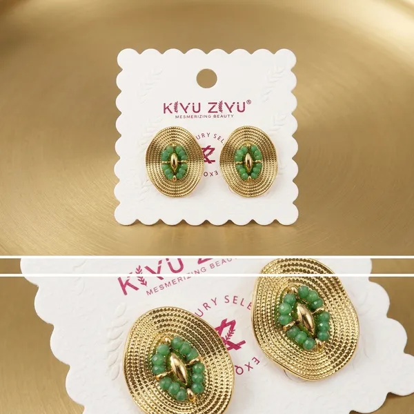 Green_Stone_Gold_Toned_Oval_Floral_Cluster_Stud_Earrings_For_Women