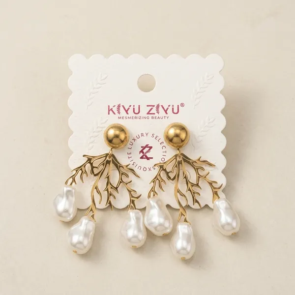Gold_Alloy_Pearl_Drop_Branch_Earrings_For_Women
