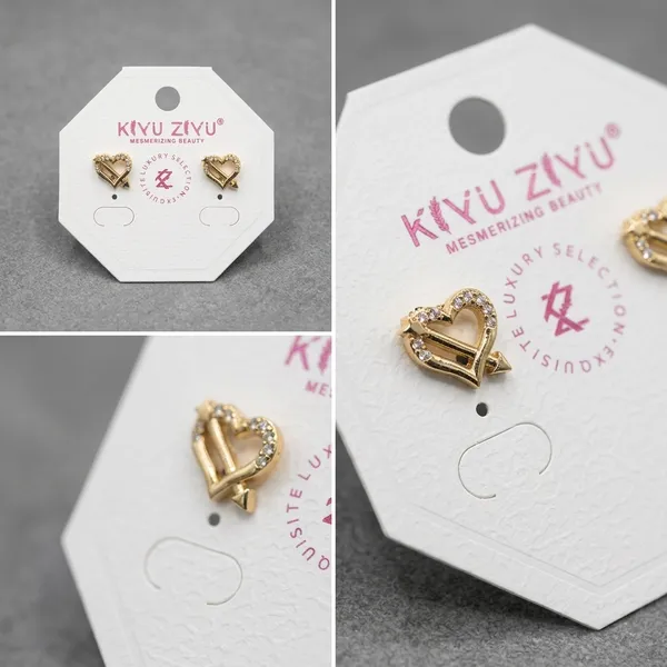 Gold_Alloy_Textured_Heart_Stud_Earrings_For_Women