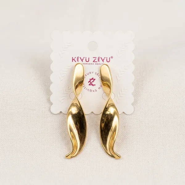 Gold_Tone_Alloy_Twisted_Drop_Earrings_For_Women