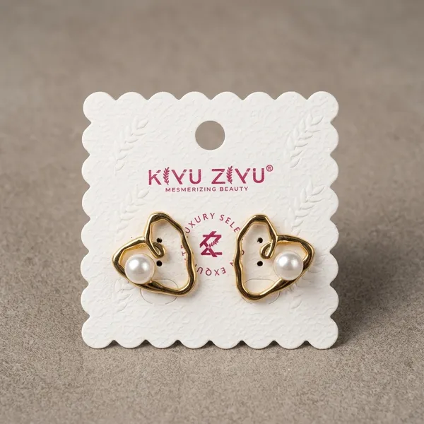 White_Pearl_Alloy_Heart_Stud_Earrings_For_Women