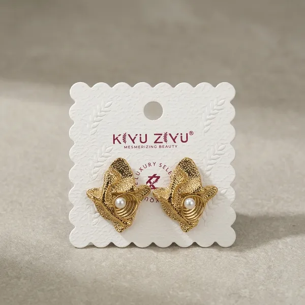 Gold_Alloy_Bow_Pearl_Stud_Earrings_For_Women