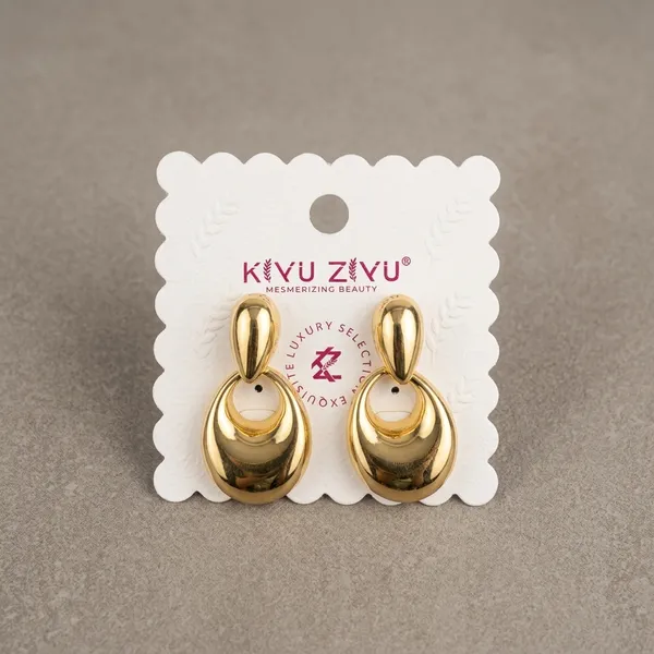 Gold_Alloy_Double_Loop_Oval_Cutout_Drop_Earrings_For_Women