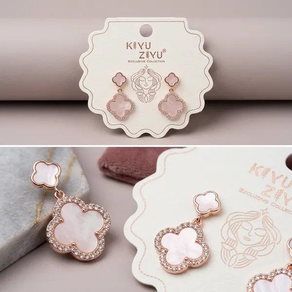 Rose_Gold_Alloy_Clover_Pink_Stone_Drop_Earrings_For_Women