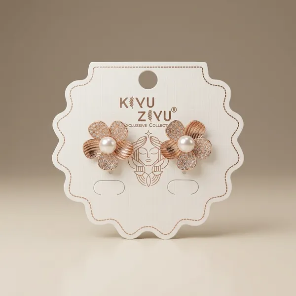 Rose_Gold_Alloy_Flower_Pearl_Stud_Earrings_For_Women