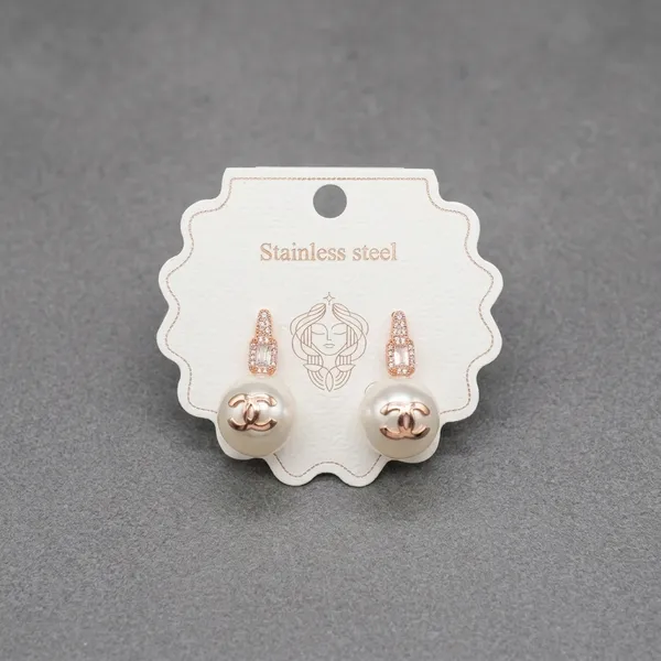 Rose_Gold_Stainless_Steel_Polished_Dome_Stud_Earrings_For_Women