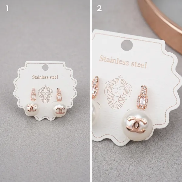 Rose_Gold_Stainless_Steel_Polished_Dome_Stud_Earrings_For_Women