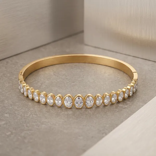 Gold_Alloy_Oval_Crystal_Bangle_Bracelet_For_Women