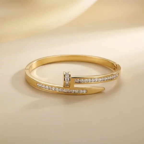 Gold-Plated_Nail_Bangle_Bracelet_With_Princess-Cut_Cubic_Zirconia