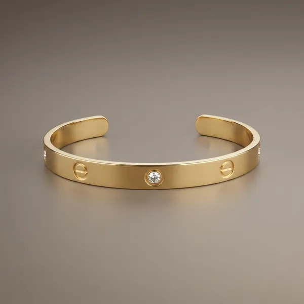 Gold-Toned_Screw_Design_Stainless_Steel_Cuff_Bracelet