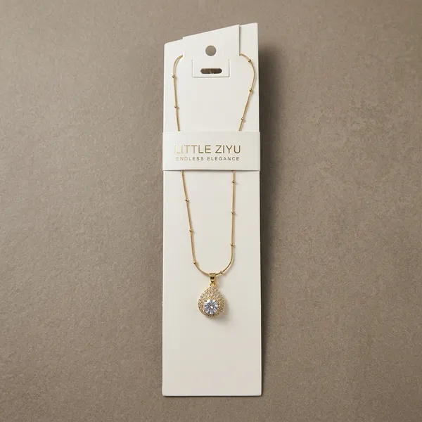 Gold_Alloy_Snake_Chain_Crystal_Pendant_Necklace_For_Women