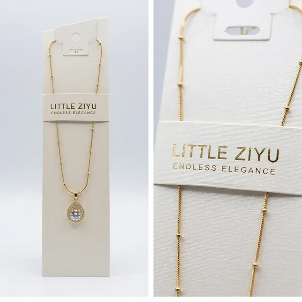 Gold_Alloy_Snake_Chain_Crystal_Pendant_Necklace_For_Women