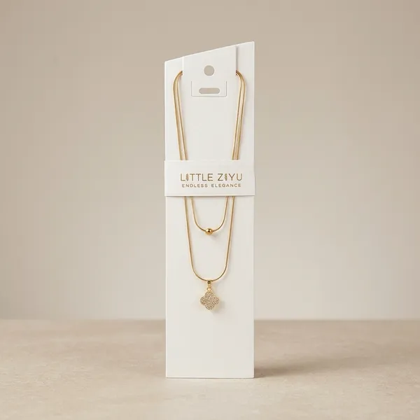 Gold_Alloy_Layered_Leaf_And_Circle_Pendant_Necklace_Set_For_Women