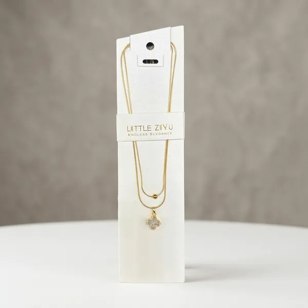 Gold_Tone_Layered_Crystal_Flower_Pendant_Necklace_For_Women