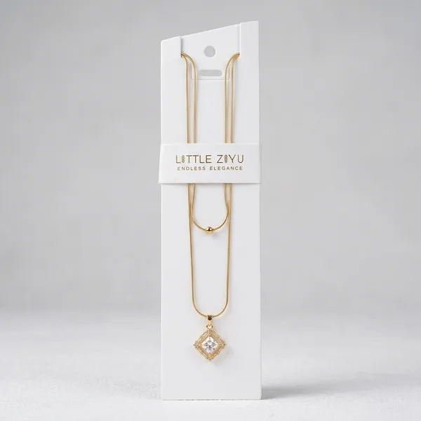 Gold_Alloy_Diamond_Shape_Crystal_Pendant_Necklace_Set_For_Women