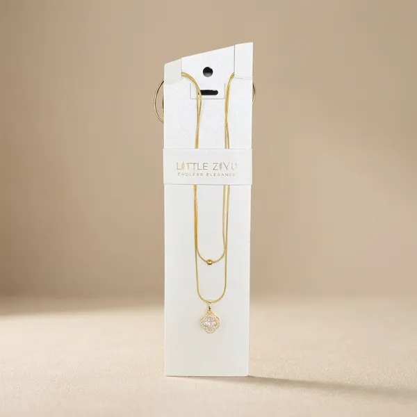 Gold_Alloy_Three_Layer_Geometric_Pendant_Necklace_Set_For_Women