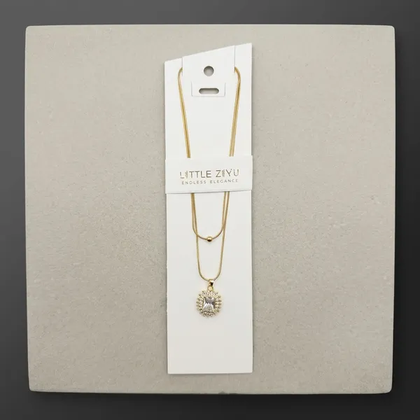 Gold_Alloy_Layered_Crystal_Initial_Pendant_Necklace_Set_For_Women
