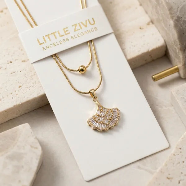 Gold_Alloy_Three_Layer_Crystal_Shell_Pendant_Necklace_Set_For_Women