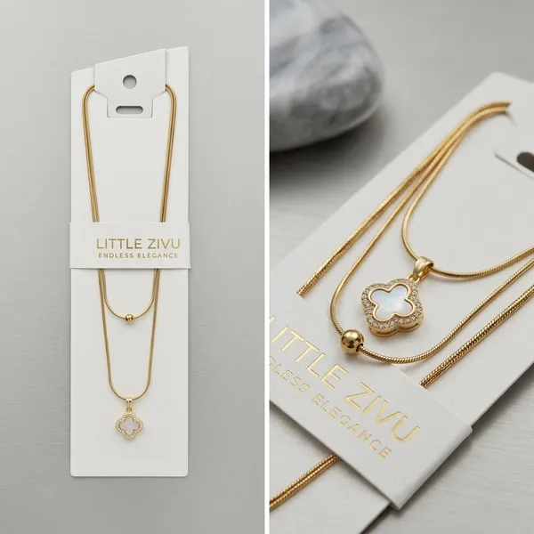 Gold_Tone_Alloy_Paw_Print_Layered_Pendant_Necklace_For_Women