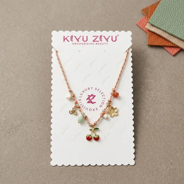 Gold_Tone_Alloy_Cherry_Floral_Charm_Pendant_Necklace_For_Women