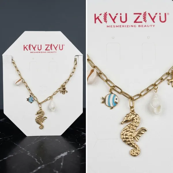 Blue_Gold_Tone_Alloy_Seahorse_Pearl_Shell_Charm_Necklace_For_Women