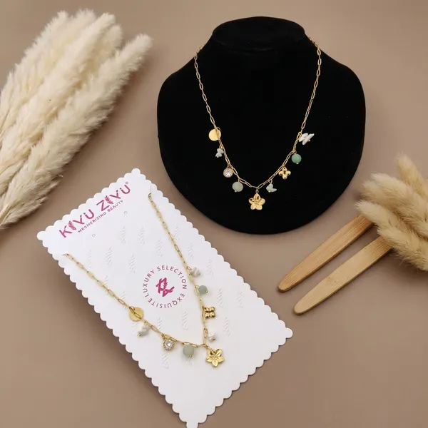 Gold_Alloy_Multi_Charm_Bead_Floral_Necklace_For_Women
