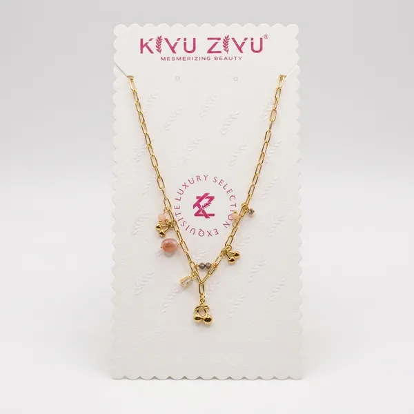 Gold-Toned_Charm_Necklace_With_Mushroom_And_Crystal_Accents
