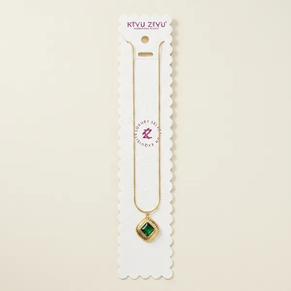 Green_Alloy_Square_Stone_Pendant_Necklace_For_Women